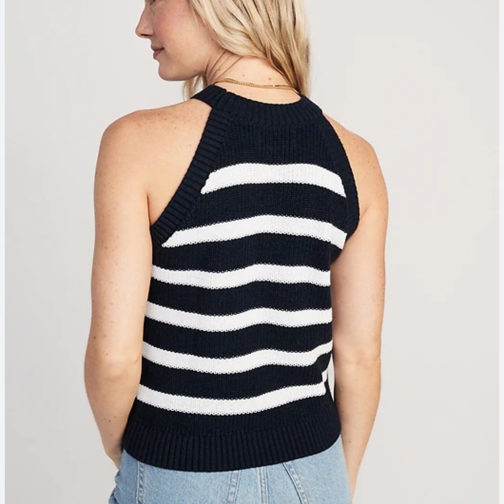 Old Navy Razorback Knitted Tank Striped - Picture 2 of 5